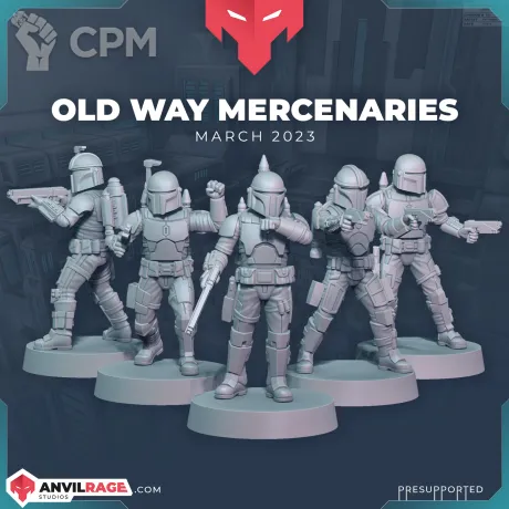 Описание картинки Mandalorians squad от PocketSized Prints по цене 500руб | Свободный Рынок Миниатюр - СРМ