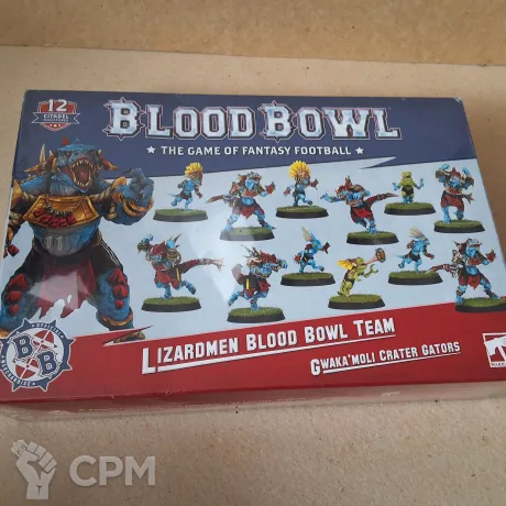 Описание картинки Lizardmen Blood Bowl Team – Gwaka'moli Crater Gators от Dofur по цене 5 100руб | Свободный Рынок Миниатюр - СРМ