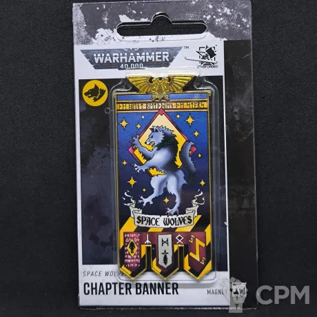 Описание картинки Space wolves Chapter Banner Refrigerator Magnet от Fle94 по цене 1 199руб | Свободный Рынок Миниатюр - СРМ