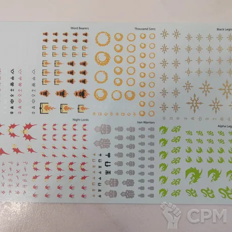 Описание картинки chaos space marines decals от Люгер Фаланга по цене 300руб | Свободный Рынок Миниатюр - СРМ