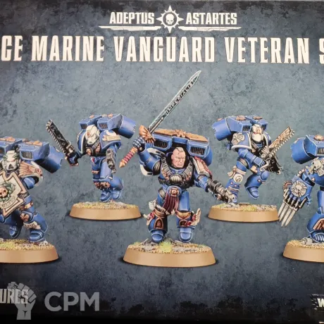 Описание картинки Space marine vanguard veteran squad от Pickelhelm studio по цене 100руб | Свободный Рынок Миниатюр - СРМ