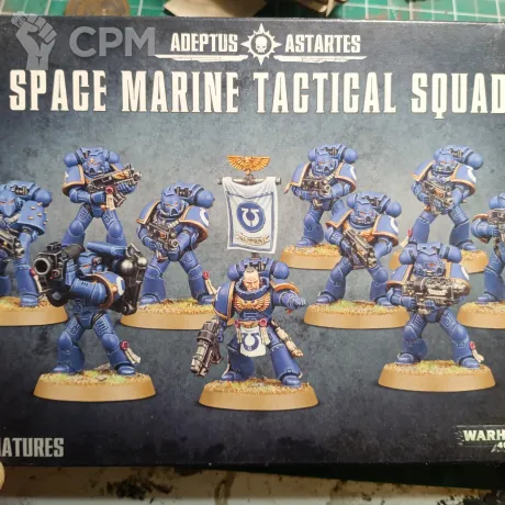 Описание картинки Space marine tactical squad от Pickelhelm studio по цене 100руб | Свободный Рынок Миниатюр - СРМ