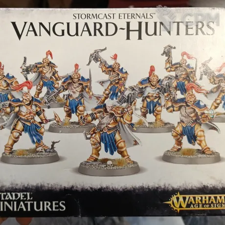 Описание картинки Stormcast eternals Vanguard-hunters от Pickelhelm studio по цене 100руб | Свободный Рынок Миниатюр - СРМ