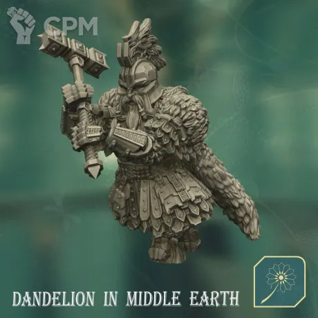 Описание картинки DWARVEN KING OF METAL MOUNTAIN ( FIGHTING STANCE) 2 вариант от Brutality по цене 200руб | Свободный Рынок Миниатюр - СРМ