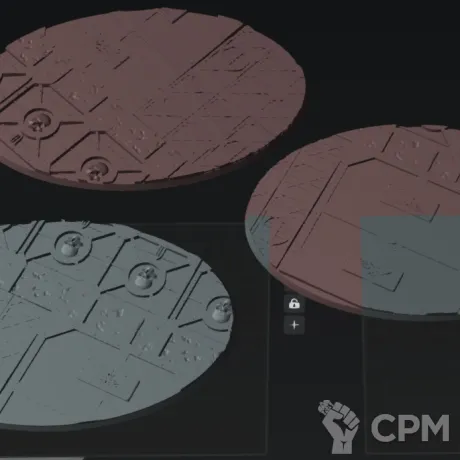 Описание картинки "Сектор механикус" подставки 170на105мм (3д печать) от Вулкан Хестан по цене 400руб | Свободный Рынок Миниатюр - СРМ