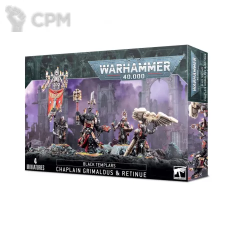 Описание картинки Black Templars: Grimaldus &amp; Retinue от LifeIsNow по цене 5 490руб | Свободный Рынок Миниатюр - СРМ