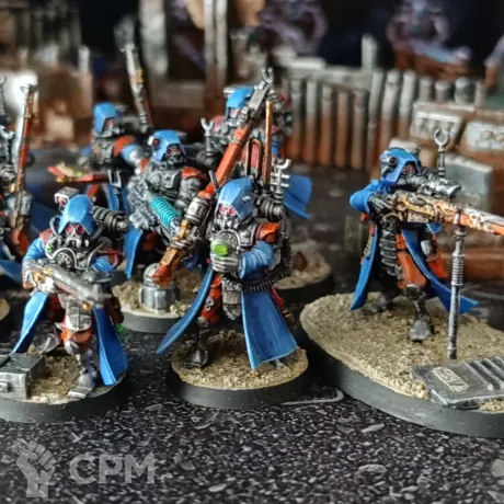 Описание картинки Skitarii vanguard от Nazgul of Mordovia по цене 4 000руб | Свободный Рынок Миниатюр - СРМ