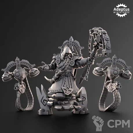 Описание картинки Rune-Seer. Dwarves от Manufactorum76 по цене 500руб | Свободный Рынок Миниатюр - СРМ