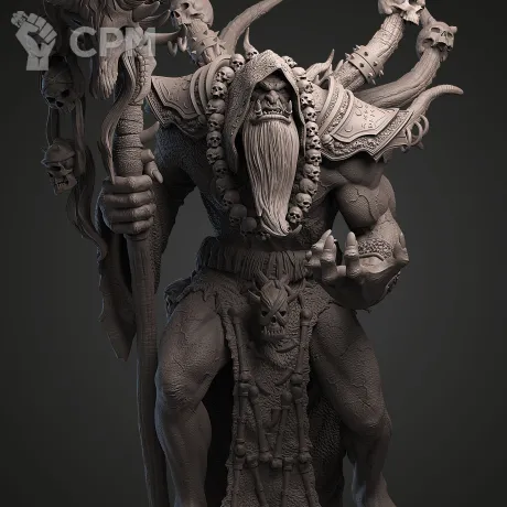 Описание картинки Гул’дан (World of Warcraft) | 24 см | ABS-Like | Под покраску от JohnLy по цене 5 500руб | Свободный Рынок Миниатюр - СРМ
