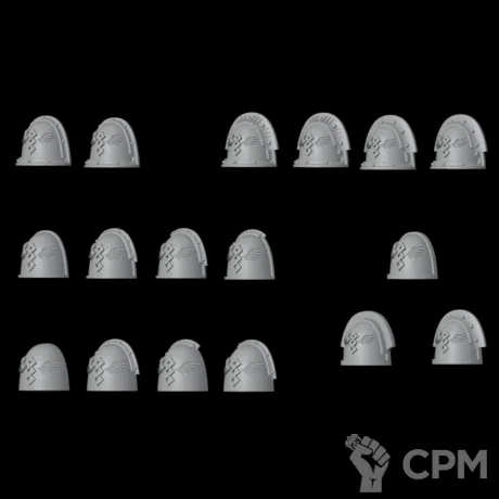 Описание картинки Apothecary's ShoulderPads v1 от Стальные Небеса по цене 250руб | Свободный Рынок Миниатюр - СРМ
