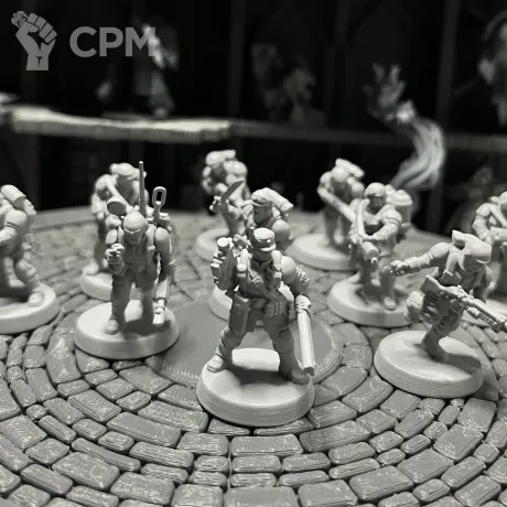 Описание картинки Cadian Shock Troops от Houston Program по цене 550руб | Свободный Рынок Миниатюр - СРМ