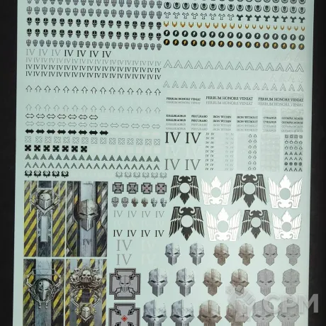 Описание картинки Transfer Sheet Iron Warriors от ССП по цене 1 800руб | Свободный Рынок Миниатюр - СРМ