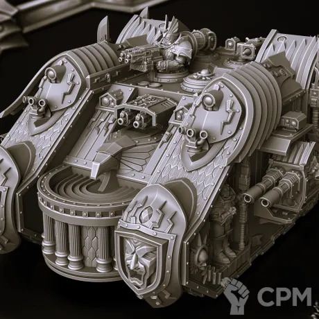 Описание картинки Venerable Land Raider - альт от Магазин Альфария по цене 2 300руб | Свободный Рынок Миниатюр - СРМ