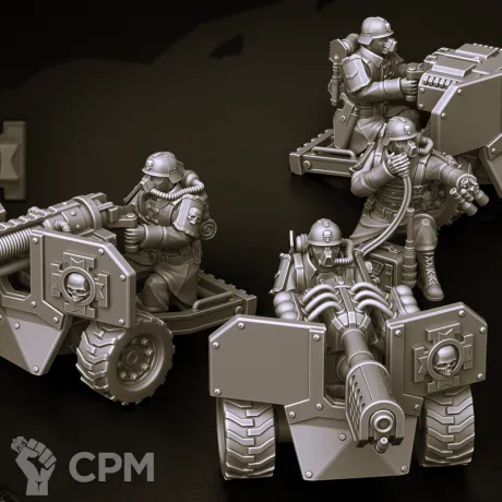 Описание картинки Krieg Heavy Weapons Squad от Магазин Альфария по цене 550руб | Свободный Рынок Миниатюр - СРМ