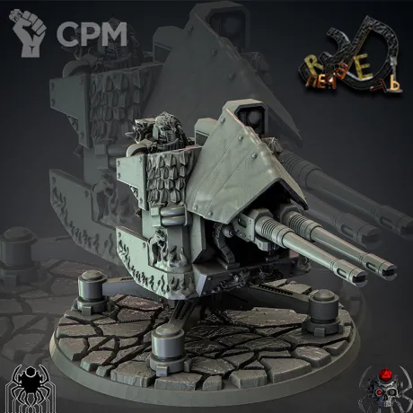 Описание картинки Salamanders Firestrike Servo-turret от R.E.print по цене 750руб | Свободный Рынок Миниатюр - СРМ