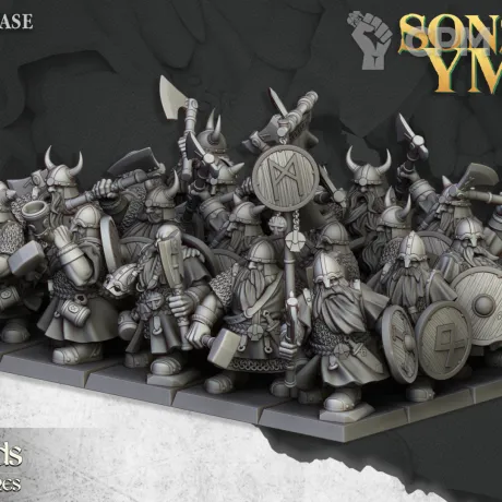 Описание картинки Dwarf Warrior от Knight of Light по цене 1 050руб | Свободный Рынок Миниатюр - СРМ
