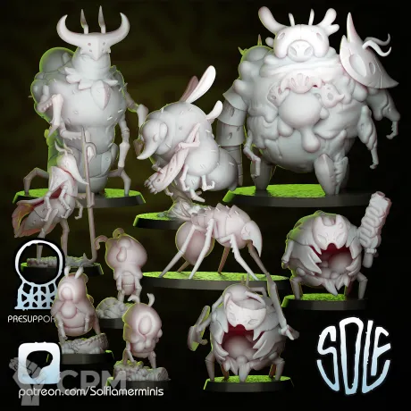 Описание картинки Plague Bugs Hollow Knight - альтернативные модели Black Grail от Мастерская Крипов по цене 2 475руб | Свободный Рынок Миниатюр - СРМ