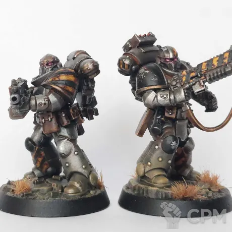Описание картинки Iron Warriors - Sergeant Marius и Brother Vignius из набора Strike Force Justian Kill Team от Ravechwood по цене 1 500руб | Свободный Рынок Миниатюр - СРМ