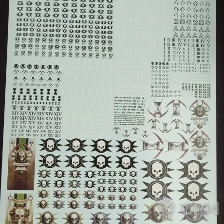 Описание картинки Transfer Sheet Death Guard от ССП по цене 1 800руб | Свободный Рынок Миниатюр - СРМ
