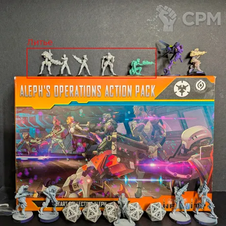 Описание картинки Aleph's Operations Action Pack + Garuda Tactbots + допы от Enotof по цене 4 000руб | Свободный Рынок Миниатюр - СРМ