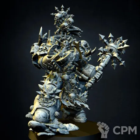 Описание картинки Chaos Lord In Terminator Armour - альт от Магазин Альфария по цене 250руб | Свободный Рынок Миниатюр - СРМ