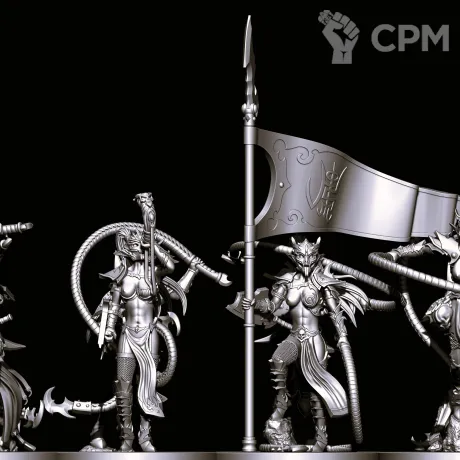 Описание картинки Sisters of Slaughter with Bladed Bucklers от Магазин Альфария по цене 1 000руб | Свободный Рынок Миниатюр - СРМ