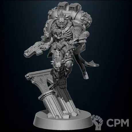 Описание картинки Lemartes / Blood Angels Chaplain with Jump Pack от MrMetalHorror по цене 360руб | Свободный Рынок Миниатюр - СРМ