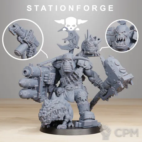 Описание картинки Orkaz BlackSkull от Painkiller3108 по цене 700руб | Свободный Рынок Миниатюр - СРМ