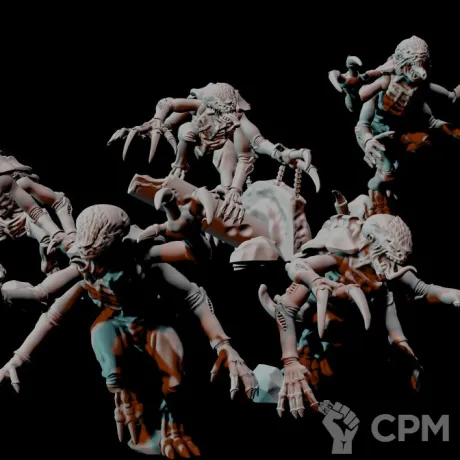 Описание картинки (Kt) Genestealers (отряд 5 моделей) от Магазин Альфария по цене 450руб | Свободный Рынок Миниатюр - СРМ