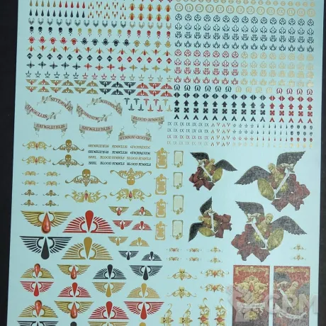 Описание картинки Transfer Sheet Blood Angels от ССП по цене 1 800руб | Свободный Рынок Миниатюр - СРМ