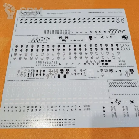 Описание картинки Iron Warriors and Salamanders Transfer Sheet от aldger по цене 450руб | Свободный Рынок Миниатюр - СРМ