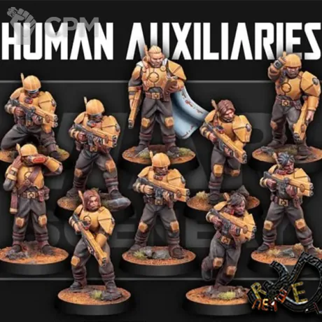 Описание картинки War Scenery - Human Auxiliaries от R.E.print по цене 1 100руб | Свободный Рынок Миниатюр - СРМ