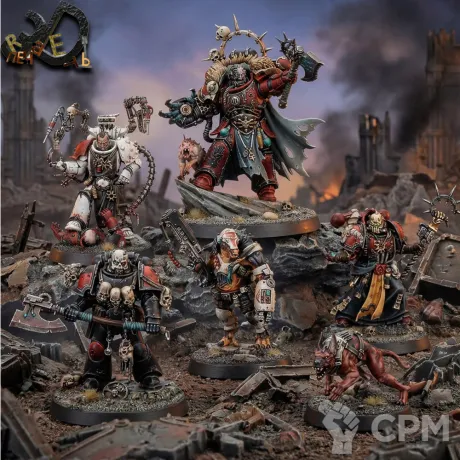 Описание картинки Huron Blackheart and the Masters of the Maelstrom от R.E.print по цене 799руб | Свободный Рынок Миниатюр - СРМ