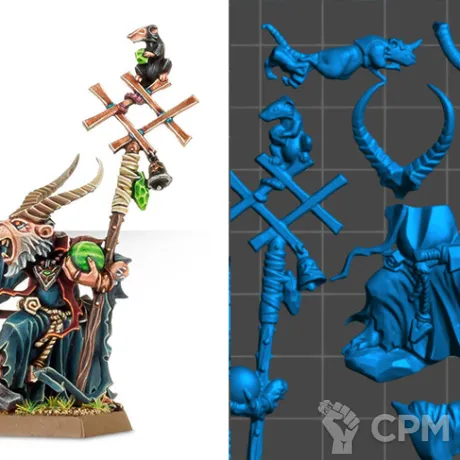 Описание картинки Skaven Grey Seer (scan) от badmorning по цене 150руб | Свободный Рынок Миниатюр - СРМ