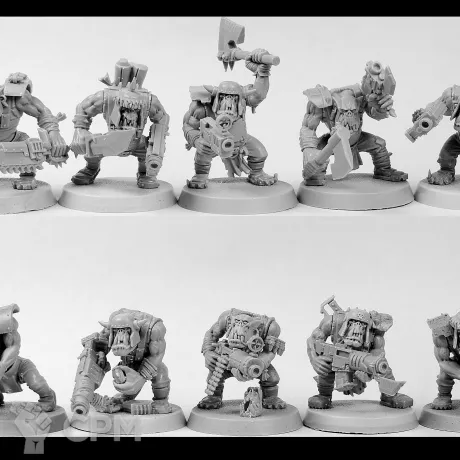 Описание картинки Classic Ork Boyz от Oi!-Factory по цене 1 815руб | Свободный Рынок Миниатюр - СРМ