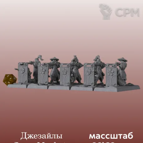 Описание картинки Катай/Ниппон, Long Muskets от 3DPrintClub по цене 120руб | Свободный Рынок Миниатюр - СРМ