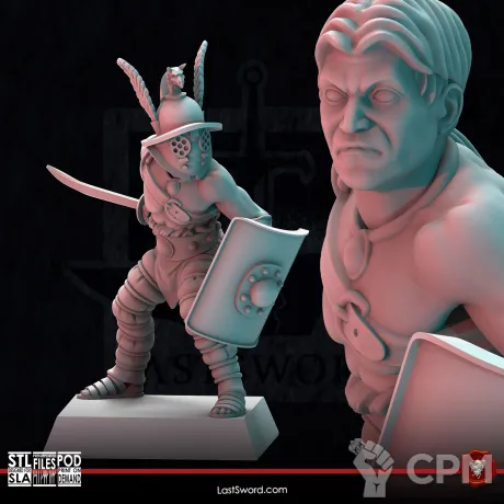 Описание картинки Thraex от Barduck Miniatures по цене 239руб | Свободный Рынок Миниатюр - СРМ