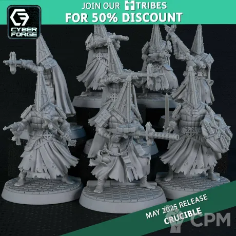 Описание картинки War Pilgrims от 3DPrintClub по цене 95руб | Свободный Рынок Миниатюр - СРМ