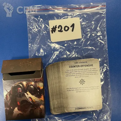 Описание картинки Chaos Knights Data Cards 9th #201-15 от WakoLab (Origs) по цене 2 150руб | Свободный Рынок Миниатюр - СРМ