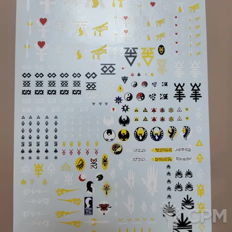 Описание картинки Декали Eldar transfer sheet от Утка по цене 200руб | Свободный Рынок Миниатюр - СРМ