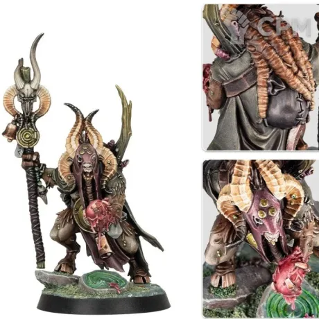 Описание картинки Warhammer Quest Darkwater: Shaman Foulhoof от WastelandMiniatures по цене 370руб | Свободный Рынок Миниатюр - СРМ