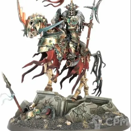 Описание картинки Wight King on Skeletal Steed от WastelandMiniatures по цене 750руб | Свободный Рынок Миниатюр - СРМ