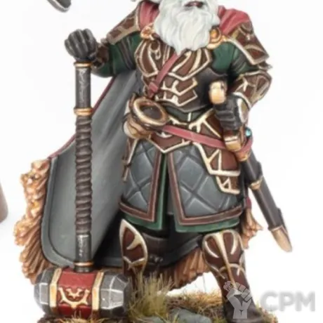 Описание картинки Helm Hammerhand, King of Rohan (2025) Пеший от WastelandMiniatures по цене 250руб | Свободный Рынок Миниатюр - СРМ