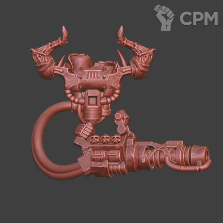 Описание картинки CSM Flamethrower v3 от Стальные Небеса по цене 150руб | Свободный Рынок Миниатюр - СРМ