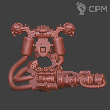 Описание картинки CSM Flamethrower v3 Khorn от Стальные Небеса по цене 150руб | Свободный Рынок Миниатюр - СРМ