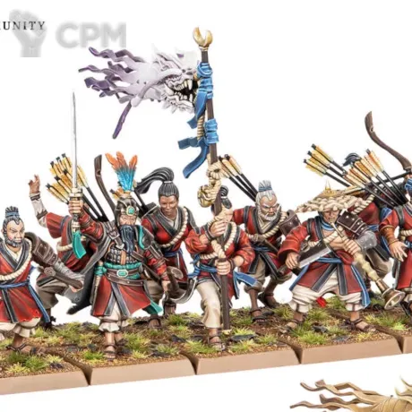 Описание картинки Peasant Levy 10 моделей с луками. Скан + базы от WastelandMiniatures по цене 1 200руб | Свободный Рынок Миниатюр - СРМ