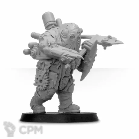 Описание картинки Renegade Ogryn Berserker with Axe от WastelandMiniatures по цене 400руб | Свободный Рынок Миниатюр - СРМ