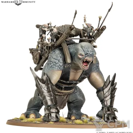 Описание картинки Gundabad Catapult Troll от WastelandMiniatures по цене 3 300руб | Свободный Рынок Миниатюр - СРМ