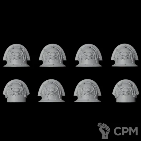 Описание картинки Night Lords Shoulder Pads v6 от Стальные Небеса по цене 120руб | Свободный Рынок Миниатюр - СРМ