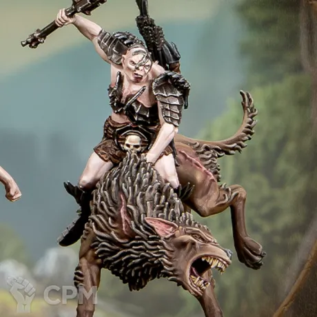 Описание картинки Bolg, Spawn of Azog (2025) На Варге от WastelandMiniatures по цене 360руб | Свободный Рынок Миниатюр - СРМ